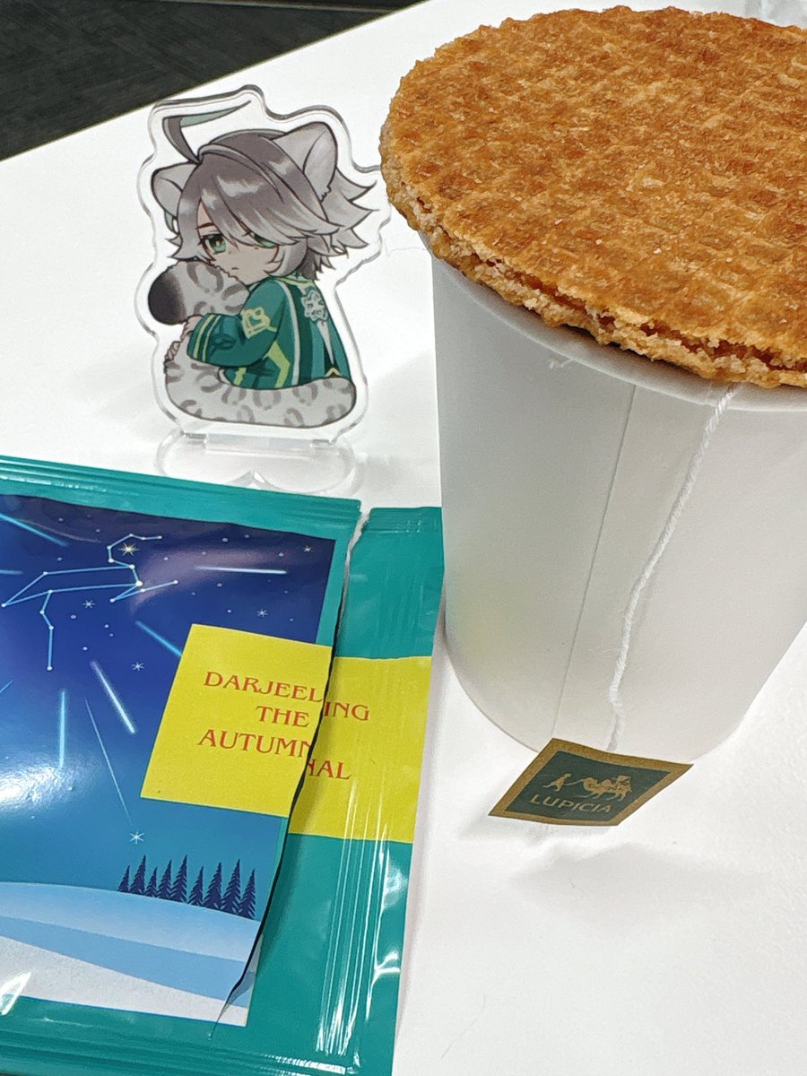 今日の朝ごはんは❄️🐆🌱と一緒だったよ