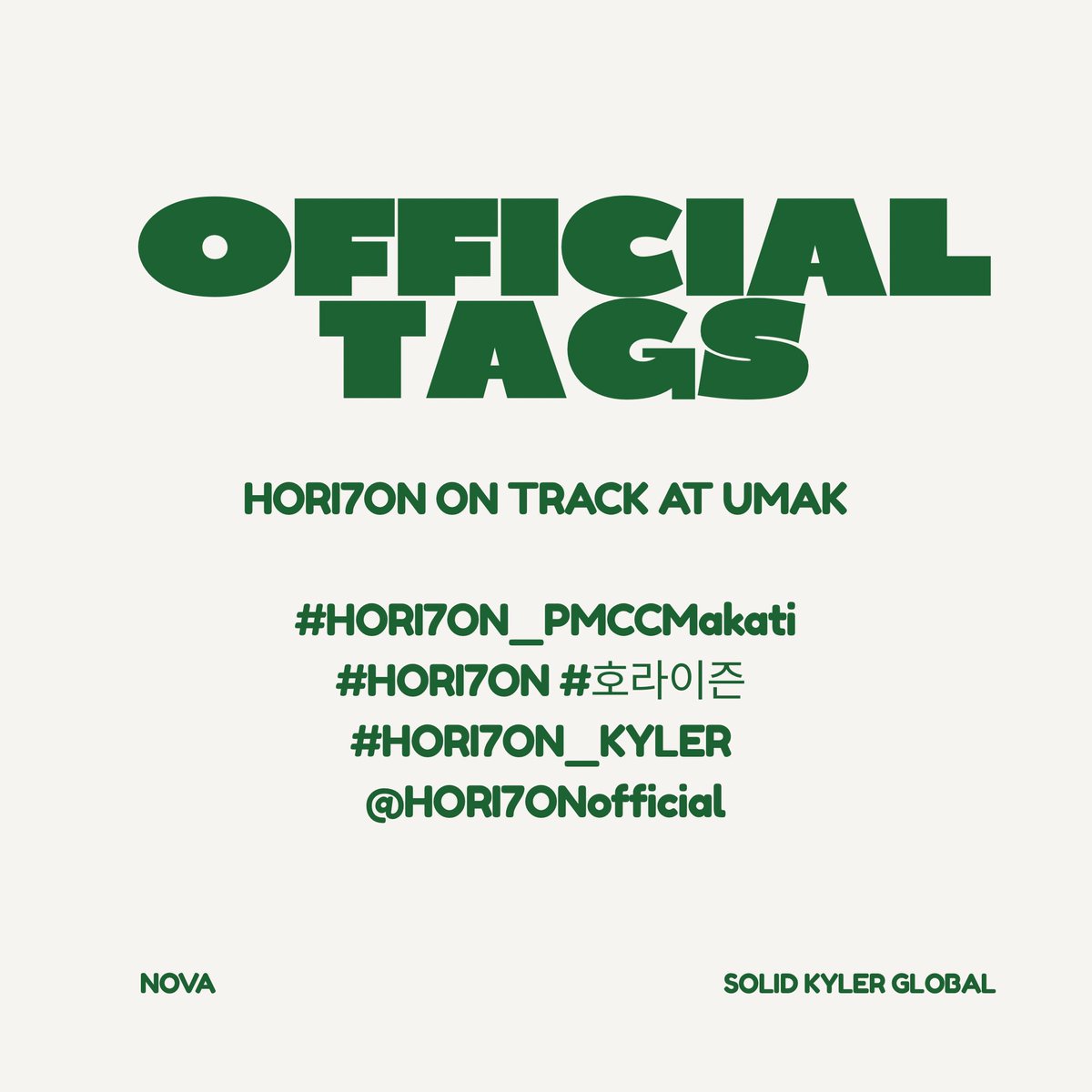 [🌟] OFFICIAL TAGS

📍PMCC Makati • 022626

HORI7ON ON TRACK AT UMAK

#HORI7ON_PMCCMakati
#HORI7ON #호라이즌 
#HORI7ON_KYLER 
<a href="/HORI7ONofficial/">HORI7ONofficial</a>