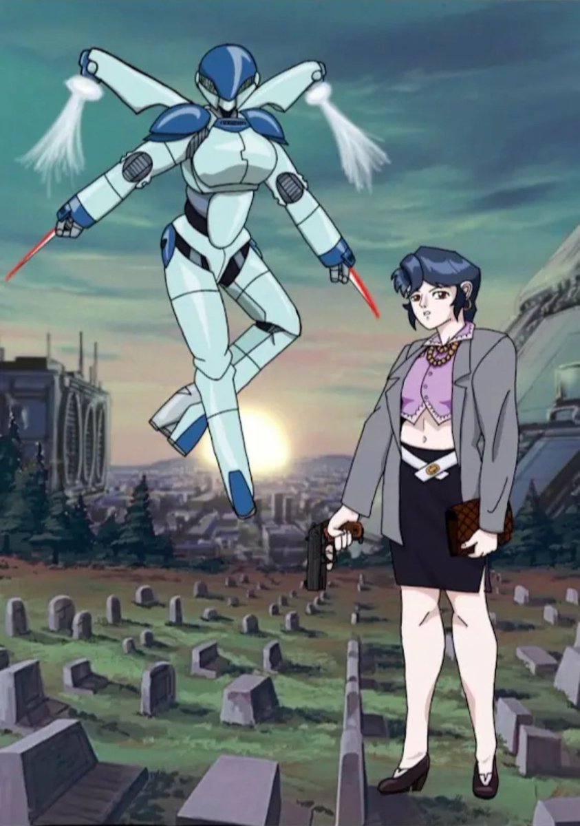 TFart51's tweet photo. Bubblegum Crisis 2032 released 39 years ago today 

this art project started on Easter of last year on my YouTube channel https://t.co/S49UQFtwft