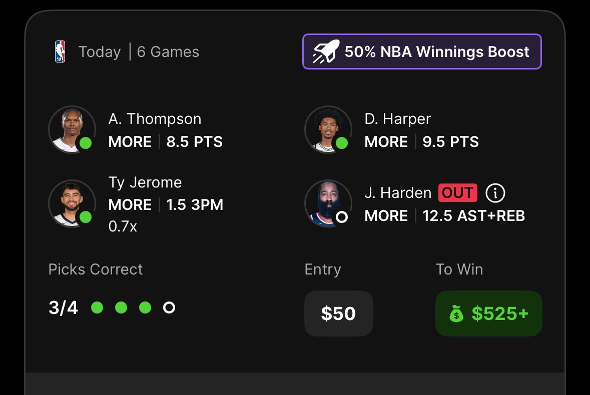 MrGambaholic's tweet image. ✅AUSAR 
✅TY
✅HARPER

BANGGGGGG 🔥🔥🔥 #Pick6 

Patreon.com/GambaHim 💰💰💰