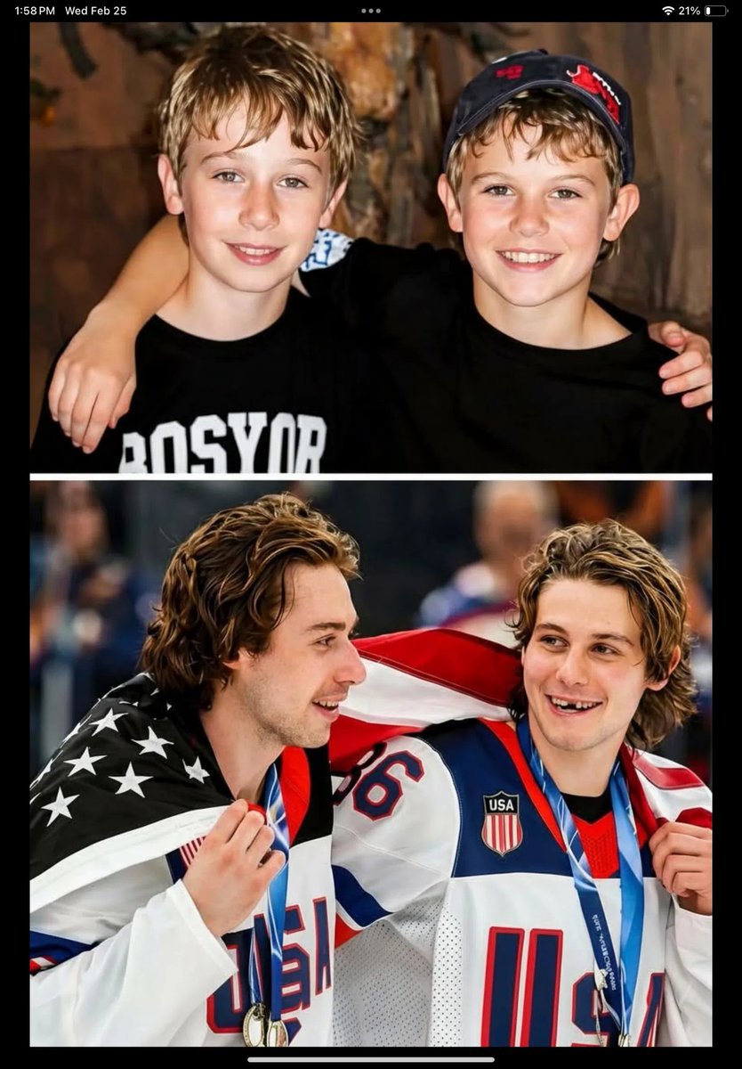 Ultra_USMAga_FL's tweet photo. No politics.
No messages.

Just two brothers winning GOLD for America —
playing with excellence, heart, and deep love for their beautiful country under God. 🇺🇸🥇

Jack Hughes and Luke Hughes — brothers by blood, teammates in glory, true superstars. ❤️🏒 https://t.co/OHLpyjKDAv