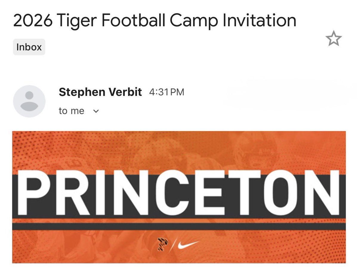 levinelson2029's tweet image. Thank you @SVerbit for the football camp invite! Blessed to receive &amp;amp; looking forward to it @PrincetonFTBL !

@PVSharksFB @urasportsshow @CoachTBarr @elitefootballac @CoachMasonTSD @CoachPaul89 @VG07TV @RenfrowJustin @MarcSutherland_ @Coach_Cason1 

#freshman #highschoolfootball