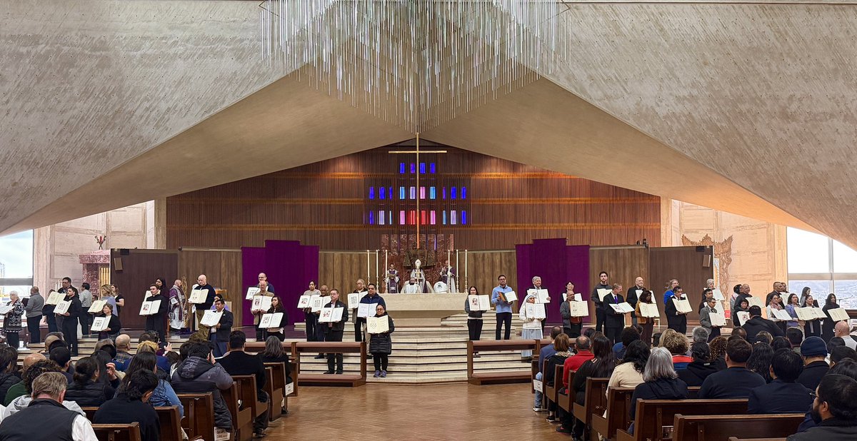 On Sunday, we welcomed 274 catechumens and 426 candidates to the Cathedral of St. Mary of the Assumption for the Rite of Election. Join me in praying for these men and women as they prepare to enter the Church and receive the sacraments at Easter.