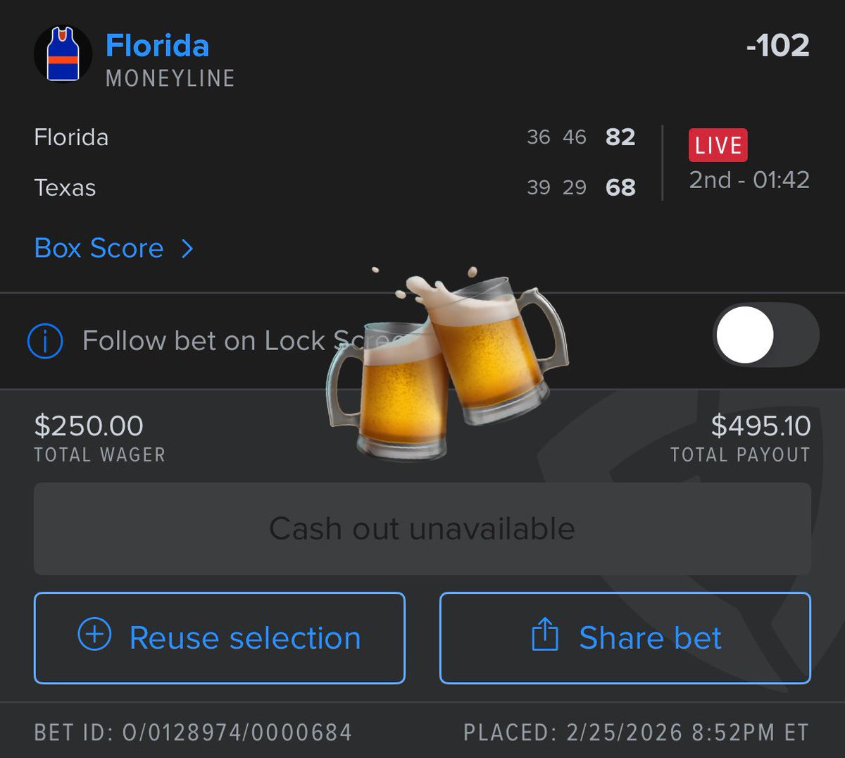 beerball3r's tweet photo. I’m a live line sniper

Follow me if you wanna make money

#BeerBets https://t.co/RNXjlf7iJk