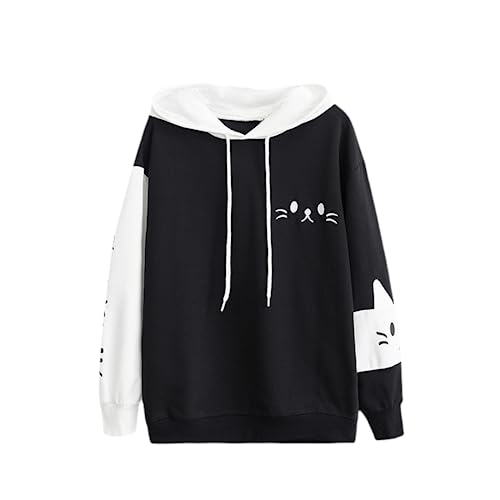 foxyedda_ch's tweet photo. I just received Moleobea Women Kawaii Meow Cat Ear Hoodie Japanese Black White Preppy Hooded Sweatshirt Cute Streetwear Fall Winter Warm Tops - Large - Black from Anonymous via Throne. Thank you! https://t.co/AdA8bzzDCA #Wishlist #throne https://t.co/jxaFoUyMwD