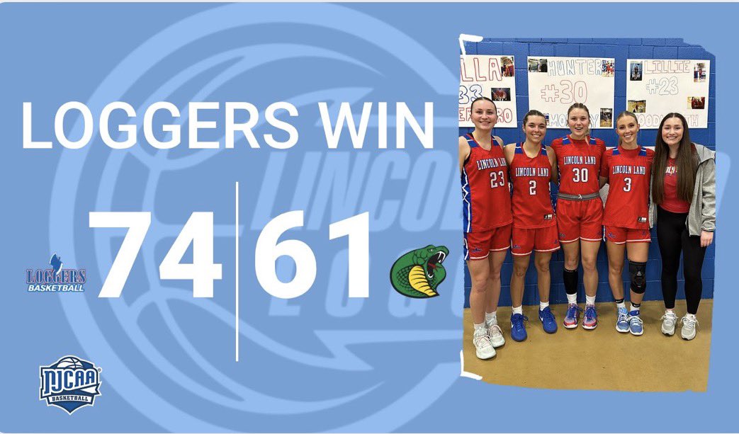 LLCC_LoggersWBB's tweet photo. #10 @LLCC_LoggersWBB knock off #7 Parkland College 74-61 on Sophomore Recognition Night. Lincoln Land improves to 26-3 and 13-3 in M-WAC action. #TheLand @NJCAABasketball https://t.co/EFRY9LTmWw