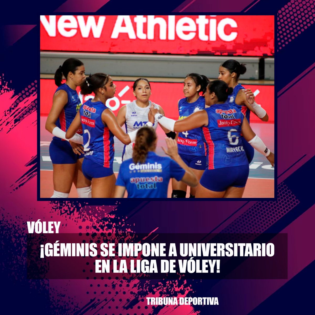 ¡GÉMINIS SE IMPONE A UNIVERSITARIO EN LA LIGA DE VÓLEY! 

Deportivo Géminis venció 3-1 (25-21, 25-16, 17-25 y 26-24) a Universitario de Deportes, por la fecha 6 de la Liga Peruana de Vóley. La máxima anotadora del partido fue Vielka Peralta con 22 puntos. El triunfo las pone con