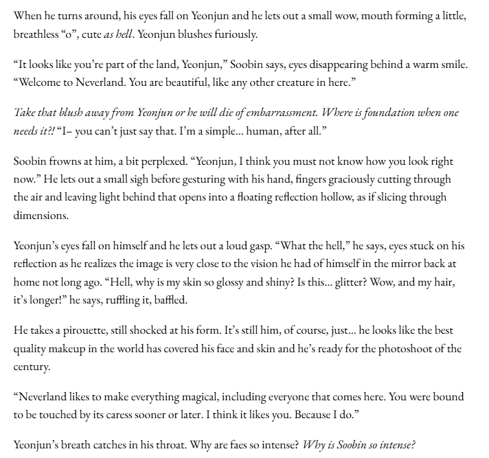 yeonjnology's tweet photo. and because im greedy as hell
#wipwednesday #fairyfic #theboybetweenthelands #tbbtl #yeonbin https://t.co/vdvZbxe0C3