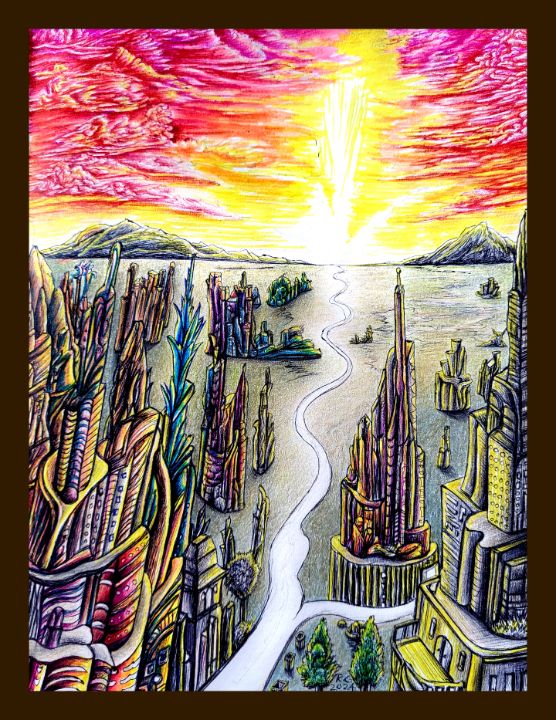 Octazure's tweet photo. Art of the Day! "Wispy White Glory Road". Buy at: https://t.co/bGSK61FTtU https://t.co/yPL6C3s9x2