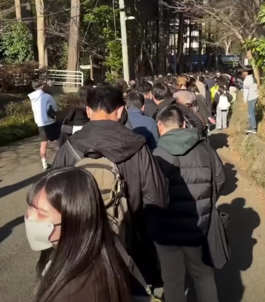 🇯🇵El monito Punch se ha vuelto tan viral, que la espera para verlo en el zoológico de la ciudad de Ichikawa es literalmente de horas. La fila es tan masiva que incluso se está interrumpiendo las operaciones del zoológico, según informes. ❤️ ¡Todos aman al bebé Punch!