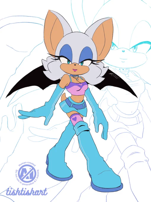 Full fit sketch #RougeTheBat