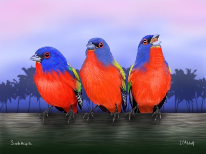 DmitchellArts's tweet photo. Art of the Day! "Seaside Acapella". Buy at: https://t.co/3QI2N0nFMD https://t.co/bsvcAFNpVi