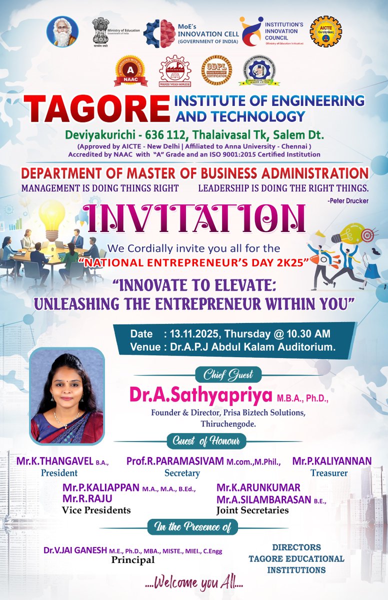 IetTagore's tweet photo. ‘‘INNOVATE TO ELEVATE: UNLEASHING THE ENTREPRENEUR WITHIN YOU” https://t.co/WS1mQrdRfE