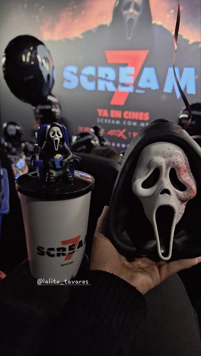 Hora de ver #Scream7 🔪

Hasta mañana les puedo contar que tal