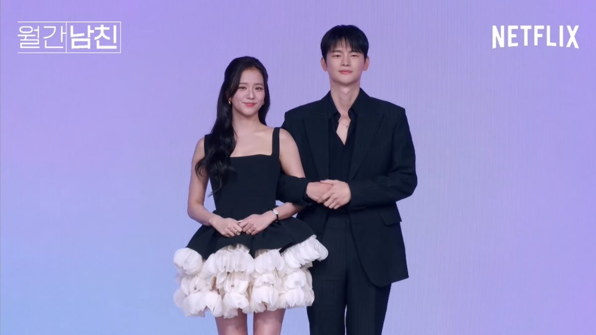 JISOO &amp; Seo Inguk at Boyfriend On Demand Presscon💓

#ActressJISOOonNetflix