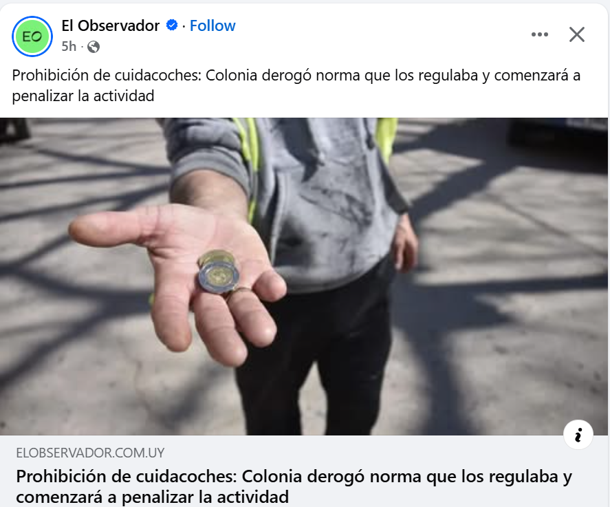 Gonzalo_Daniel3's tweet photo. Muy buena noticia. Cuidacoche no es un trabajo https://t.co/91klnEgtnX