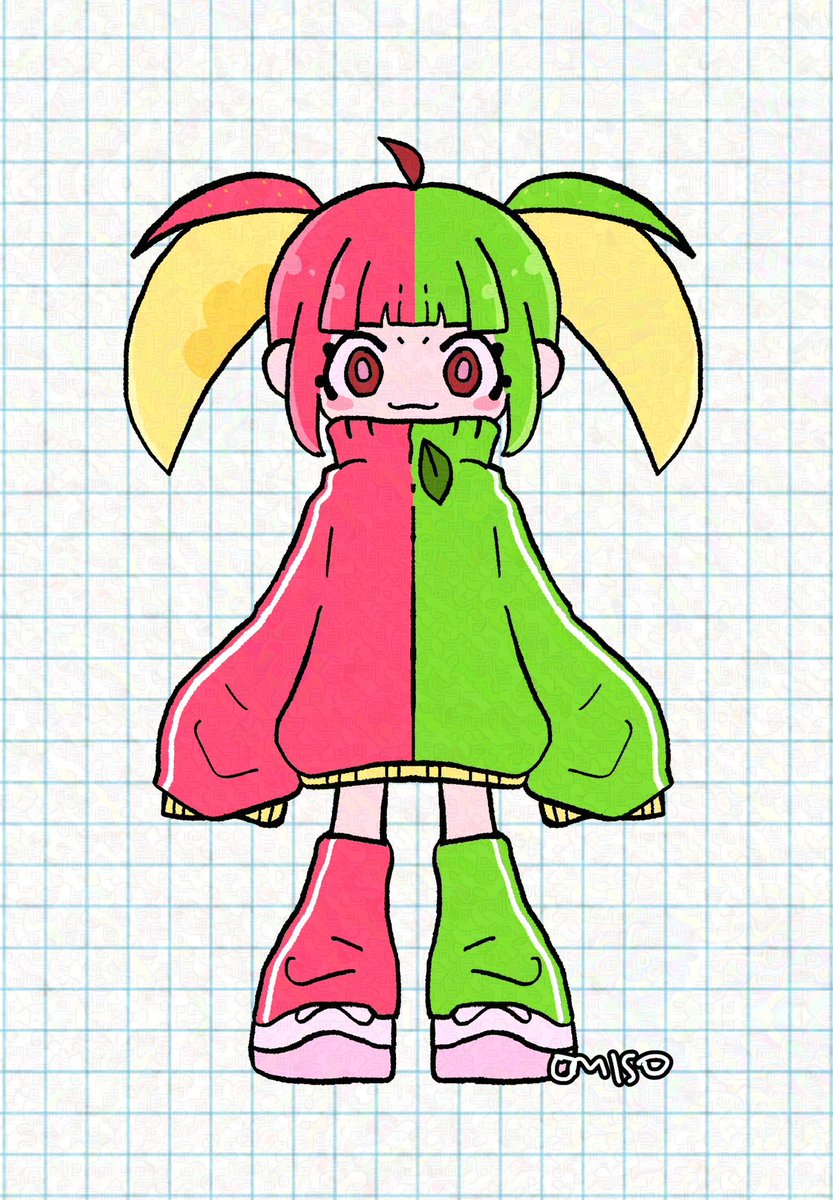 アカウント作りすぎて管理が煩雑なので今後はこちらで一次創作イラストやあつ森ポストも垂れ流していくかもです。

これはりんごから生まれたキャラクターるっぷるちゃん。 
