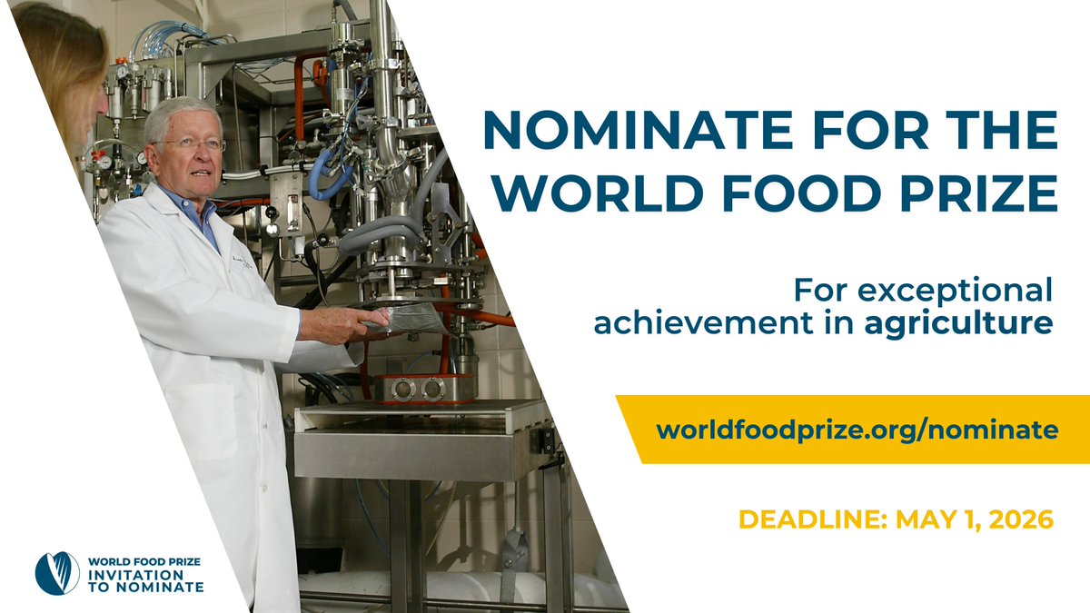 World Food Prize Foundation tweet media
