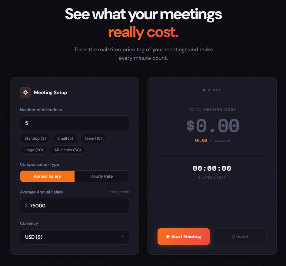 perezA1exander's tweet image. "Tired of endless meetings draining your team's budget? Try this free tool: Calculate the real cost in seconds at meetingpricetag.com 🚀 #ProductivityHack #MeetingsSuck"