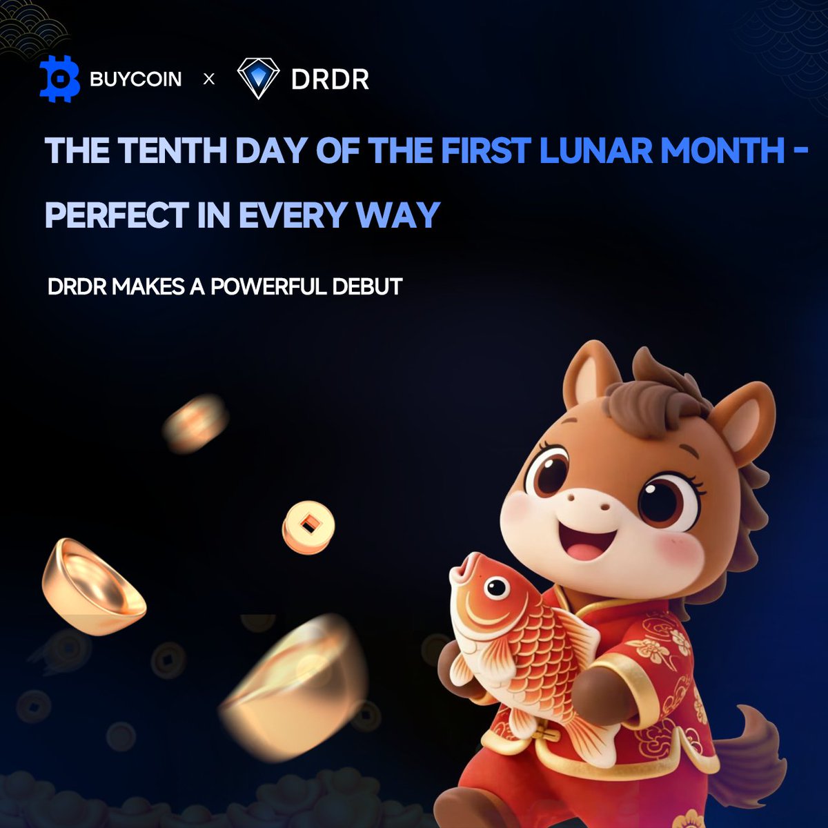 DRDR_4200's tweet photo. 10th Day of Lunar New Year • Perfect Start!
$DRDR is at its peak from day one 

Diamond faith • nonstop growth
Hold $DRDR = hold the key to wealth

Set the tone today, soar in the Year of the Horse!
Join $DRDR, get rich together 

#DRDR #LunarNewYear #YearOfTheHorse https://t.co/Af70ptfppF