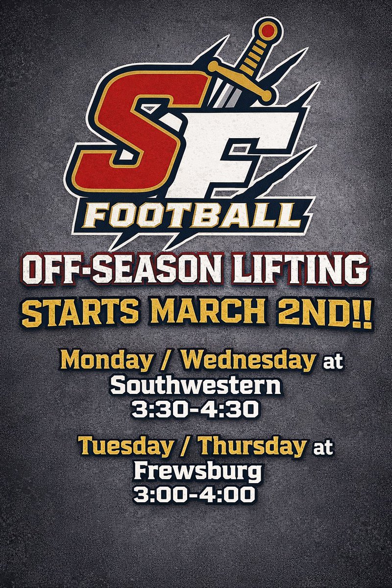 Southwestern/Frewsburg Football tweet media