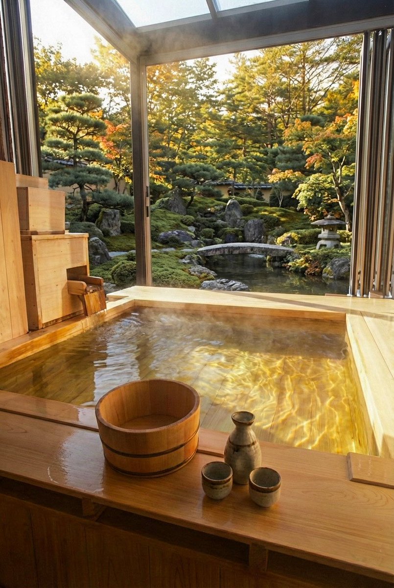 30になったのでヒノキ日本酒風呂で🍾嗜む大人の誕生日🎂