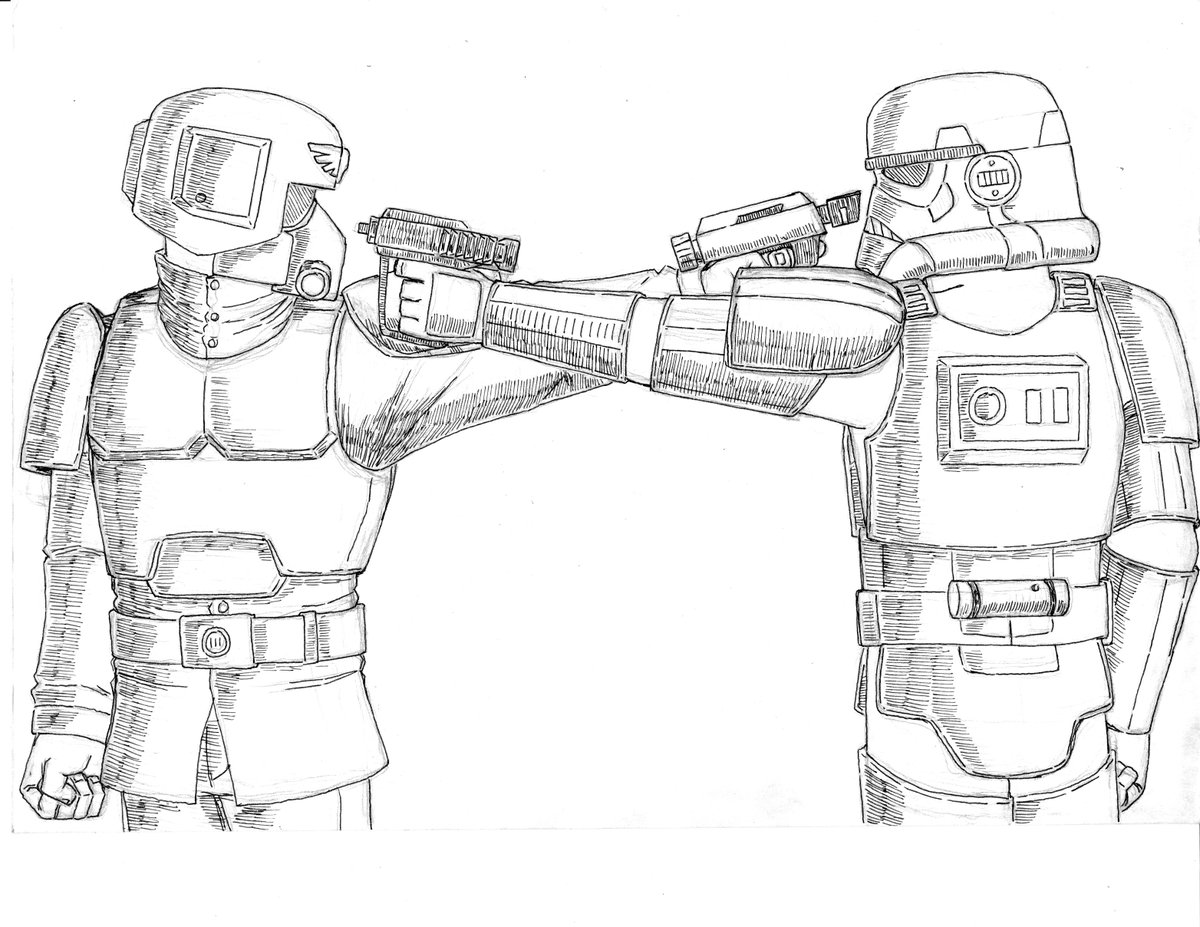 TanchoGt's tweet photo. Versión sin color.  

#イラスト #draw #analogdrawing #warhammer40k #StarWars #inkdrawing #dibujo https://t.co/ymebJUPUOq