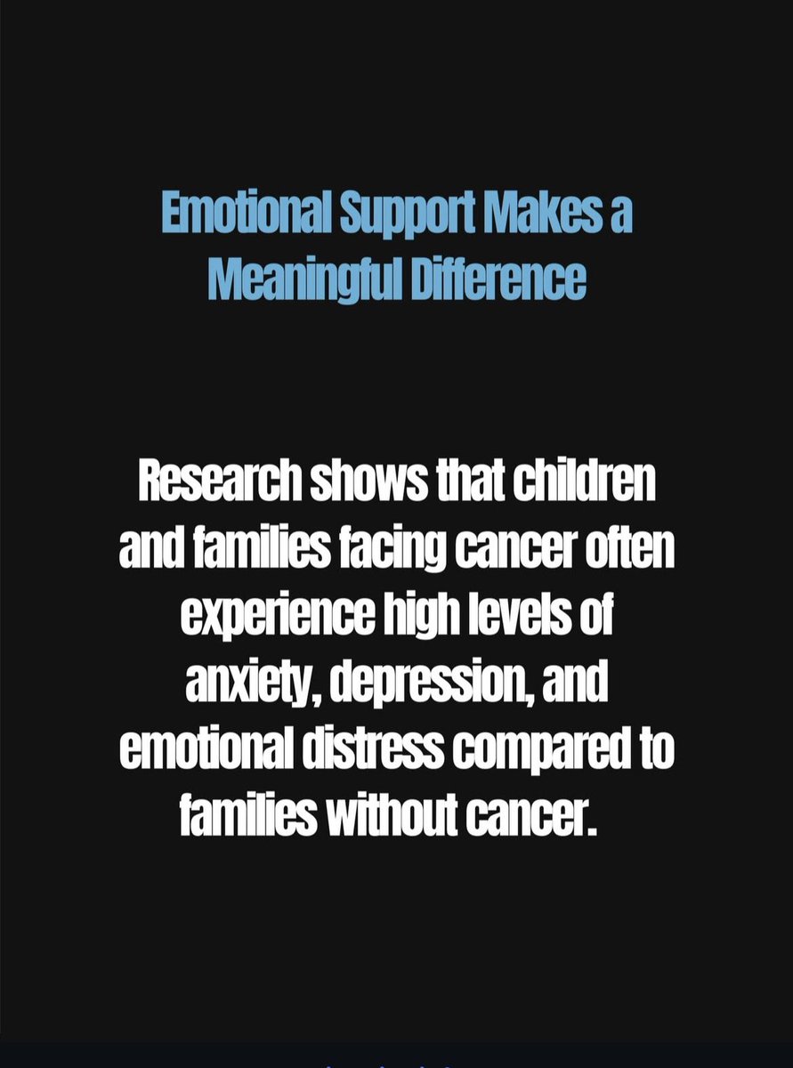 Help1Person2day's tweet photo. Each week we highlight why our team working to help families and children affected by childhood cancer.
Understanding the emotional stress that may occur is extremely important to support and stand with those impacted.
#help1persontoday #whywednesday #childhoodcancerawareness https://t.co/p785wBTlpR
