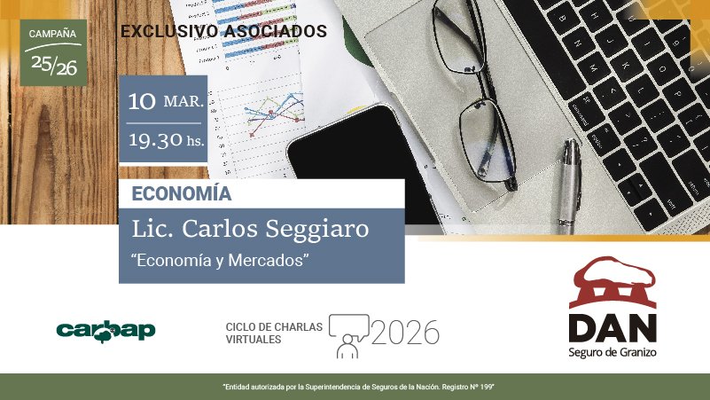 Charla virtual de Carlos exclusiva para asociados.
Inscríbase desde
bit.ly/4qaWVfN

Más información en los teléfonos 2983 340 620 ó 0800 362 6326

@carbapargentina