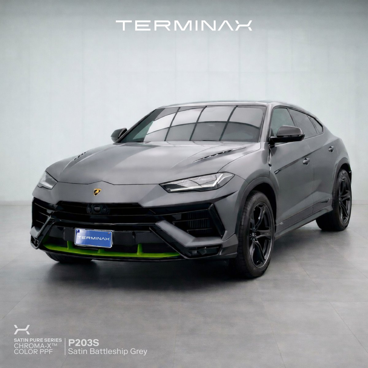 Terminax_USA's tweet photo. This isn’t grey. It’s controlled aggression.
P203S SATIN BATTLESHIP GREY turns a Lamborghini into something colder.
Less reflection. More authority.

#PPF #PPFInstallation #PPFProtection #PaintProtection #PaintProtectionFilm #ProtectWhatYouLove #PPF #TERMINAX https://t.co/QPHwSWsQ89