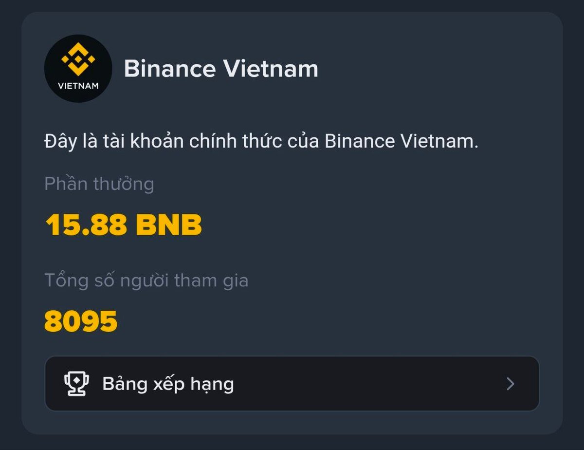 Dạo này thấy chương trình CreatorPad của <a href="/binance_vietnam/">Binance Vietnam 🇻🇳</a>   khá cuốn 👀

Tổng thưởng 15.88 $BNB cho cộng đồng creator Việt Nam, ai đang làm content crypto chắc nên thử sức

Cách tham gia cũng không quá phức tạp: follow, đăng bài đúng chủ đề, gắn hashtag