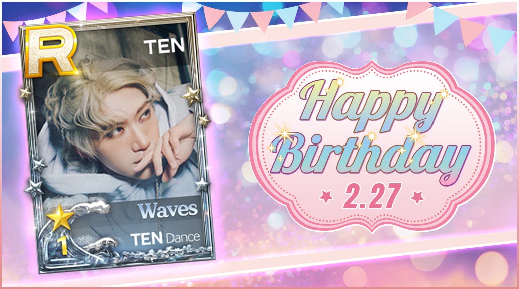 今日は #TEN さんの お誕生日です！🎊🎂🎉おめでとうございます