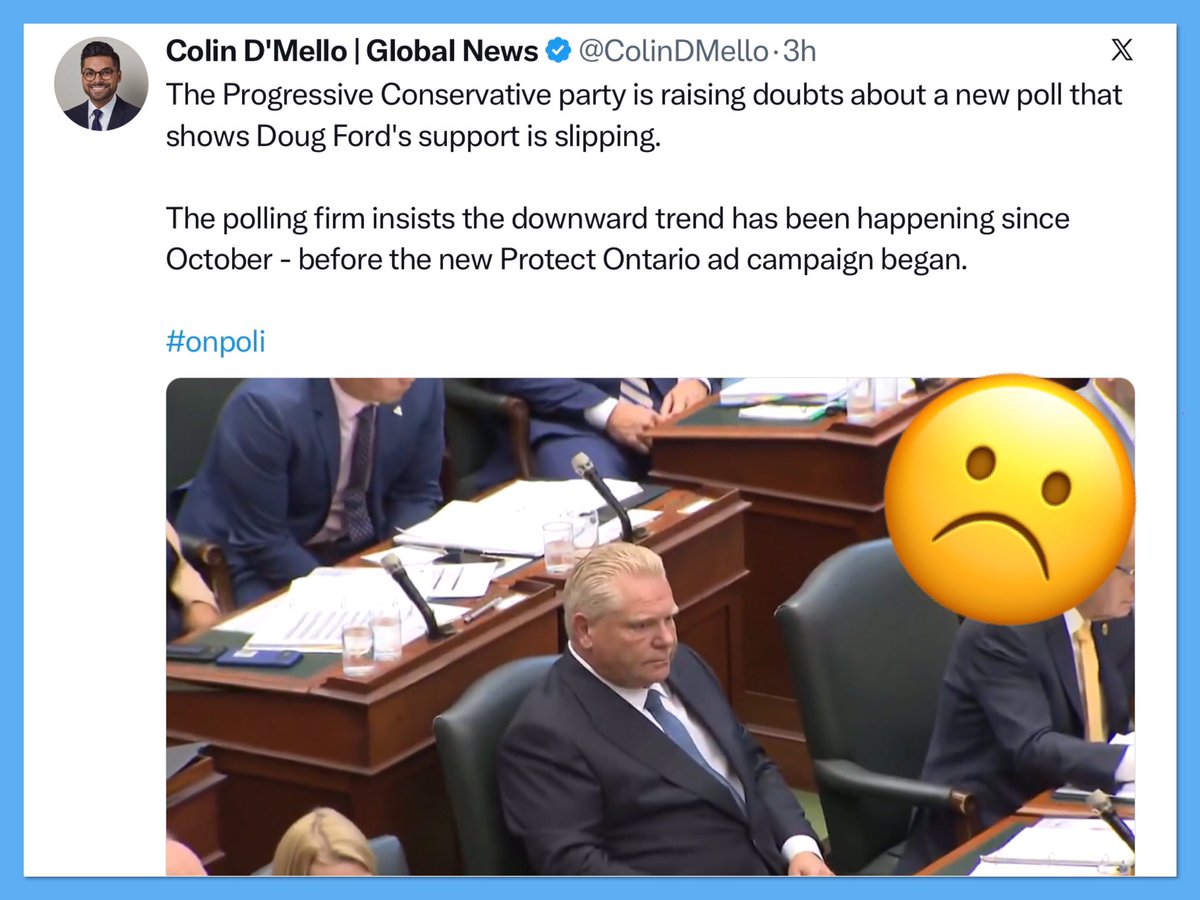 A new poll “shows Doug Ford’s support is slipping.” Well Doug, people started noticing you took a 5 month summer break, followed by a 3 month winter break &amp; let’s not forget the $10M Skills Dev taxpayer money you gave to your buddy who owns a strip club.😳