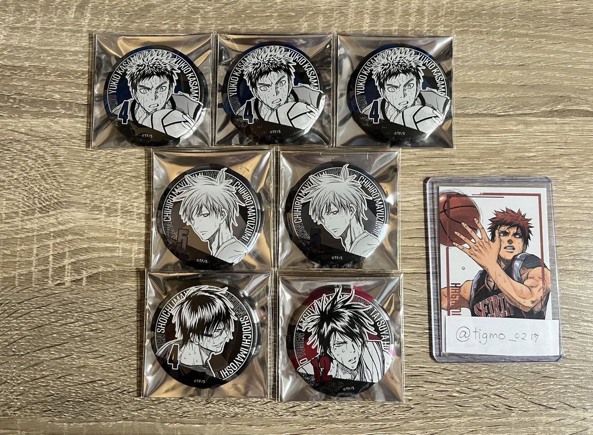 交換・譲渡】 黒子のバスケ 黒バス デコレクション缶バッジ デコレ缶