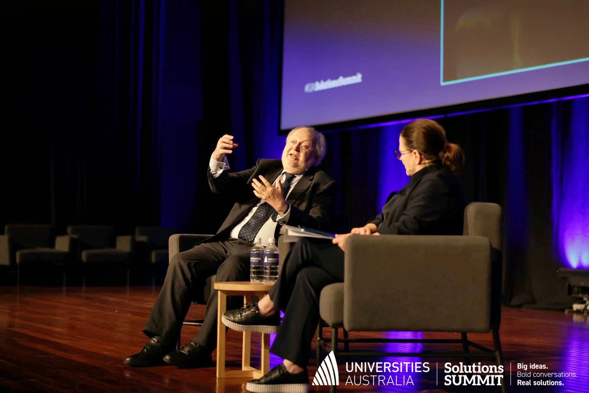 uniaus's tweet photo. Global education insights at #UASolutionsSummit!
Professor Harlene Hayne, Vice-Chancellor, @CurtinUni, sits down with Sir Steve Smith, UK Government International Education Champion and Special Representative to Saudi Arabia for Education, for a conversation on the future of international education and global collaboration.
