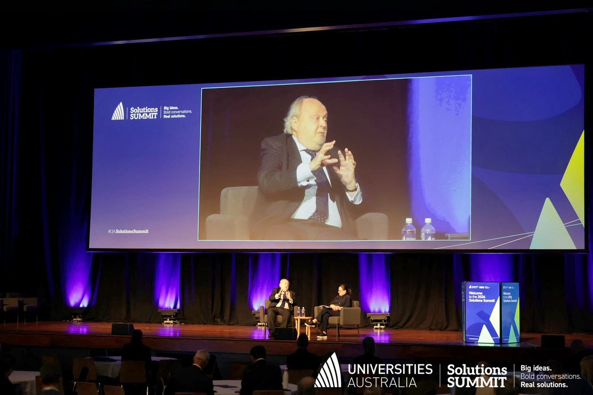 uniaus's tweet photo. Global education insights at #UASolutionsSummit!
Professor Harlene Hayne, Vice-Chancellor, @CurtinUni, sits down with Sir Steve Smith, UK Government International Education Champion and Special Representative to Saudi Arabia for Education, for a conversation on the future of international education and global collaboration.