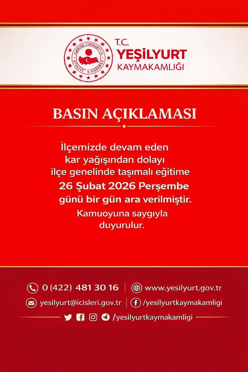 Malatya Yeşilyurt Kaymakamlığı (@tcyesilyurt) on Twitter photo 