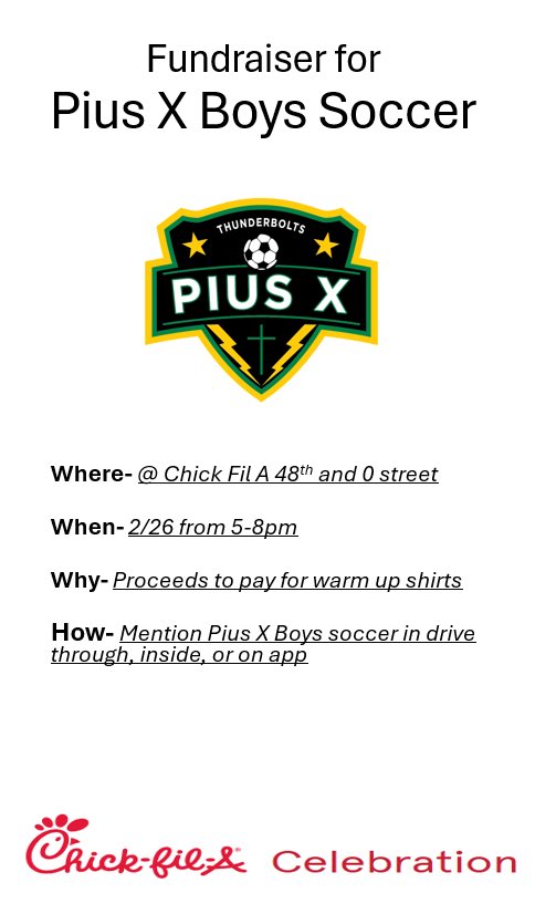 Pius X Boys Soccer tweet media