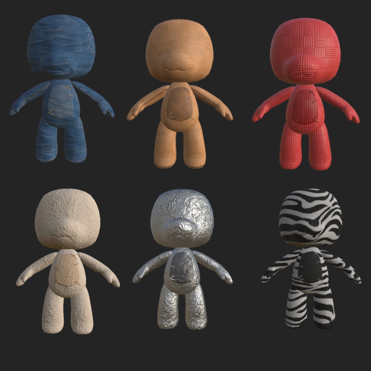 gearlock80's tweet photo. here is a collection of skin textures that were made for #restitched. 
#gamedev #SubstancePainter https://t.co/CvNQkSJ4hj