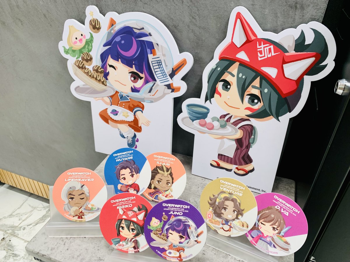 ◤◢◤Overwatch ◢◤◢ eSPORTS CAFE AIM & DiCE 特典コースター