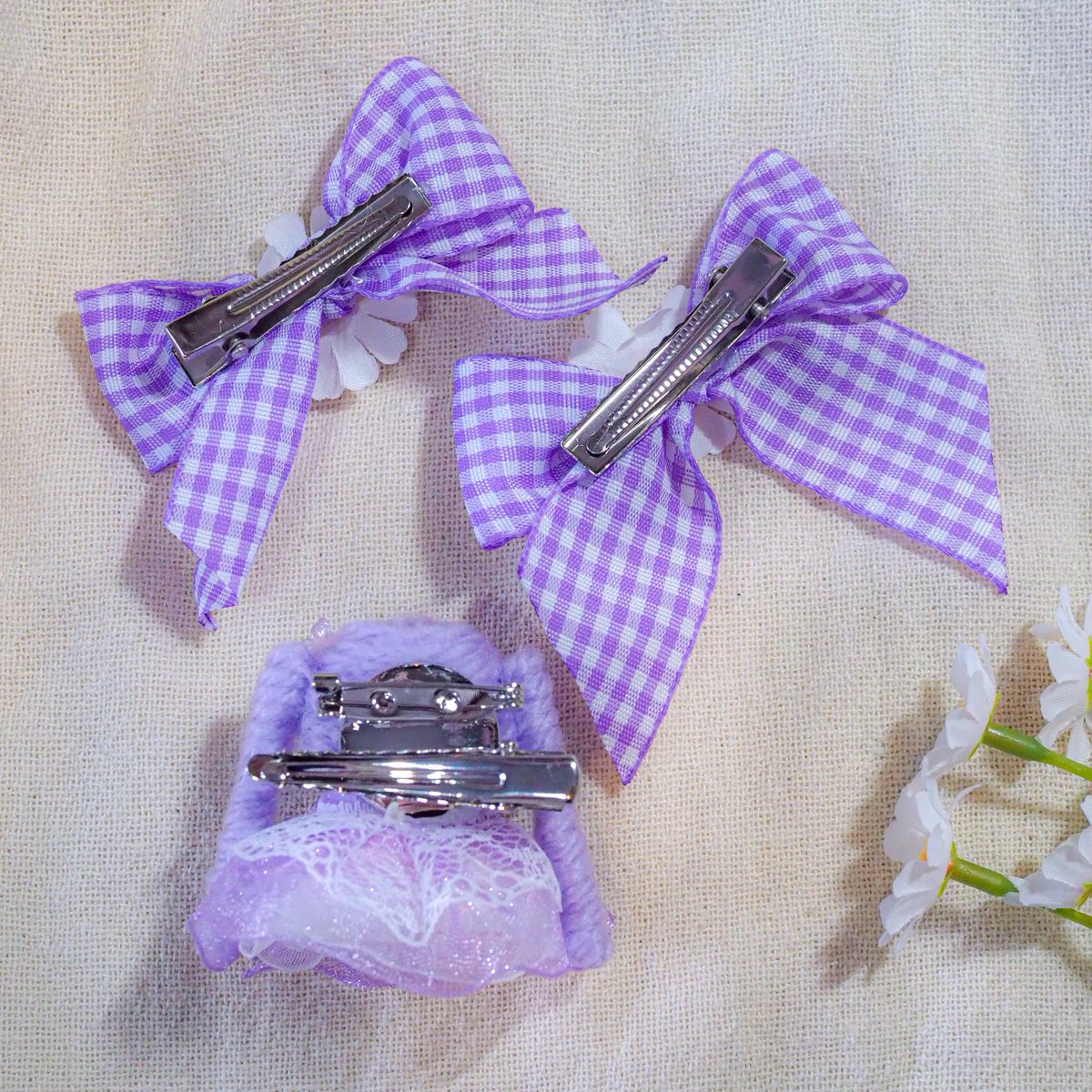 🎀新作のお知らせ🎀 ヘアクリップ＆ブローチギフト✨️ ￥8400 春の光