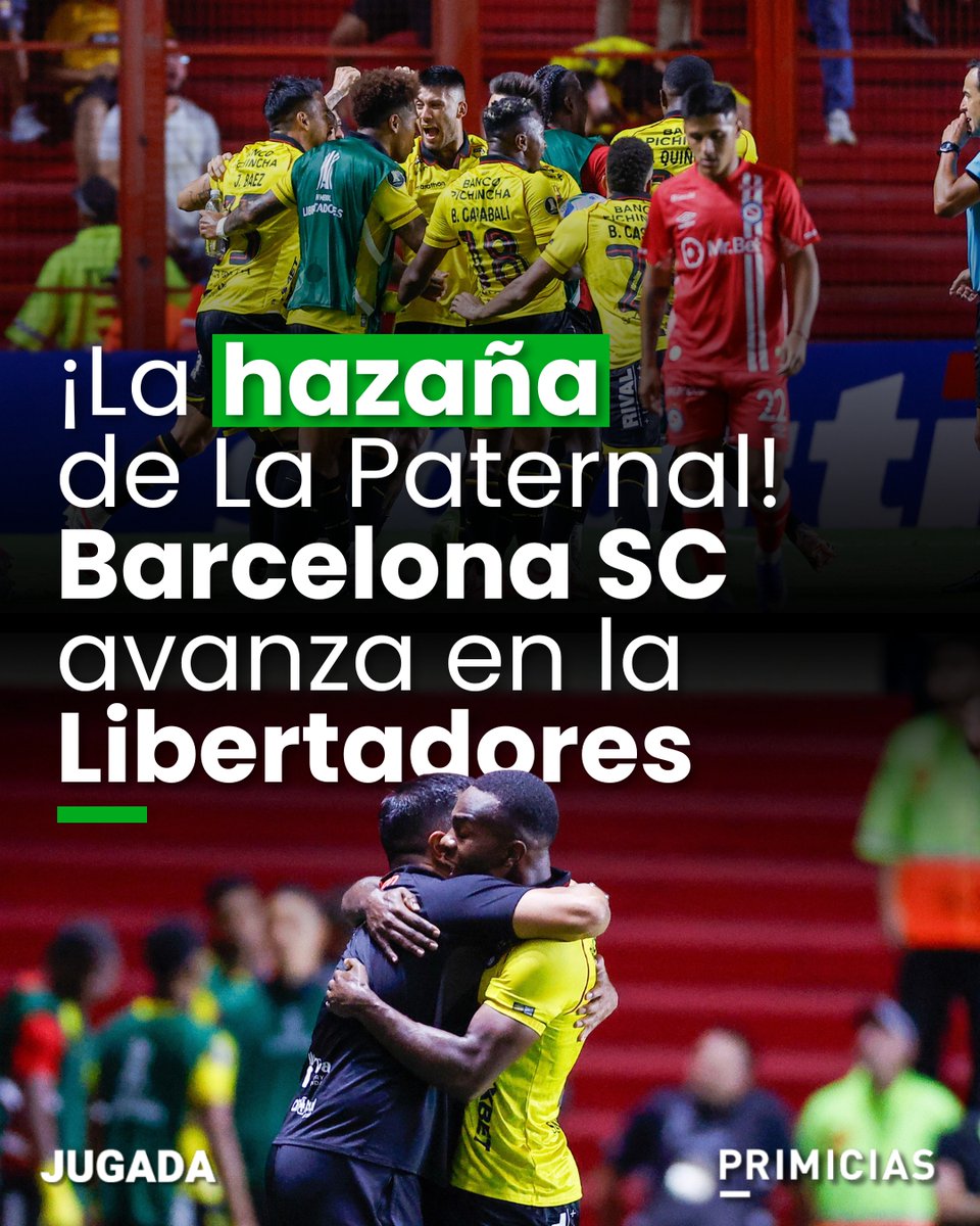 #ATENCION | ¡Increíble hazaña de Barcelona SC! El 'Ídolo' elimina en los penales a Argentinos Juniors y avanza a la Fase 3 de la Copa Libertadores. 

▶️ primicias.ec/deportes/futbo…