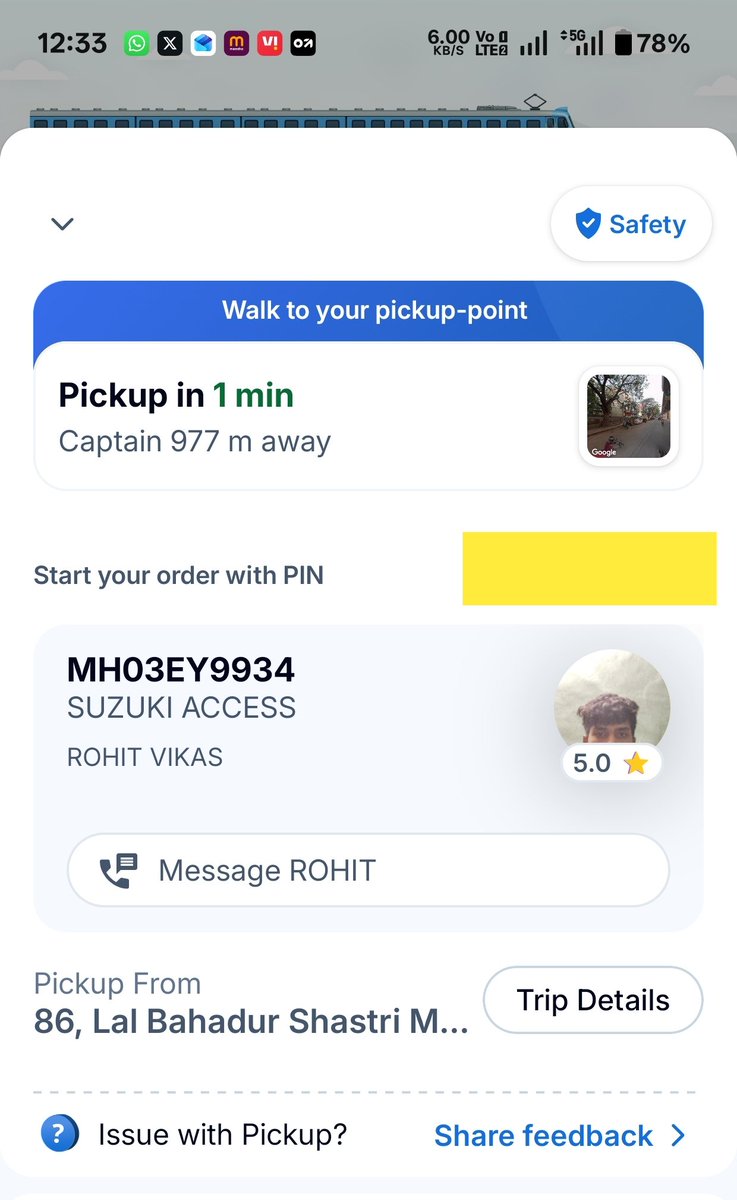 snehalparkar's tweet image. Hey @RapidoCares, this is the 2nd time I’m facing this. Captain Rohit Vikas (MH03EY9934) demanded a cancellation once he knew the destination. 😡😡
​Date: 25th Feb 2026.
​Stop letting your captains cherry-pick rides and harass customers. Take action! 🛑 #Rapido #BadService 😡😡