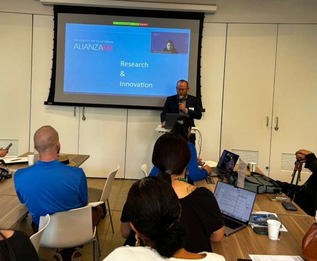 UC_AlianzaMX's tweet photo. Today, our Faculty Director Rodolfo Torres @UcrRed, and Associate Directors Andrea Galván and Aaron Melaas, participated in the 2026 HSRI Visioning Forum @UCLA. 

The convening advanced HSRI Strategic Goal #4: leading research and knowledge production centering Latinx experiences https://t.co/ihtXo9lgPs