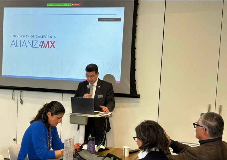 UC_AlianzaMX's tweet photo. Today, our Faculty Director Rodolfo Torres @UcrRed, and Associate Directors Andrea Galván and Aaron Melaas, participated in the 2026 HSRI Visioning Forum @UCLA. 

The convening advanced HSRI Strategic Goal #4: leading research and knowledge production centering Latinx experiences https://t.co/ihtXo9lgPs