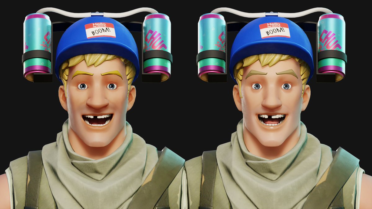 was curious how gaptooth jonesy would look if they had kept his classic head mesh