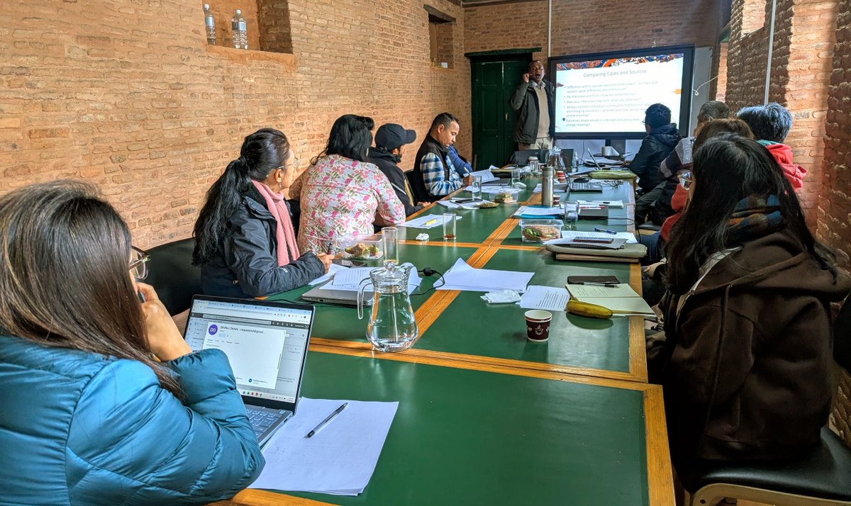 shodh_nepal's tweet photo. Pictures from Day 3 of the 'Working with Data: Qualitative Data Analysis' Workshop at Sama Centre, Gyaneshwor https://t.co/wwykMMUpdT