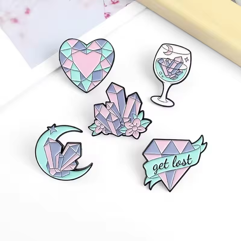 ShuboCustoms's tweet photo. Pastel crystal magic ✨ These enamel pins are the perfect way to add a little whimsy to your everyday. Which one’s your favorite? 💖🌙🍷

#EnamelPins #CrystalAesthetic #PastelVibes #PinCollection #WitchyVibes https://t.co/6eJteTy86V
