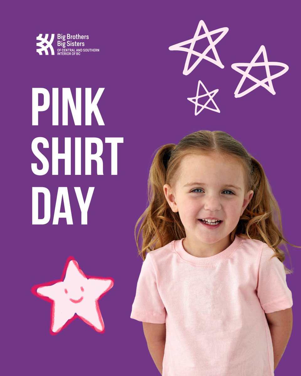bbbscsi's tweet photo. Pink Shirt Day is about coming together to stand against bullying in all its forms. 👚

From classrooms to workplaces, bullying impacts lives every day. Wearing pink sends a clear message: you’re not alone, and bullying is never okay. 👫

Visit https://t.co/lTArJ1ieGk https://t.co/kOWS8ugUqN