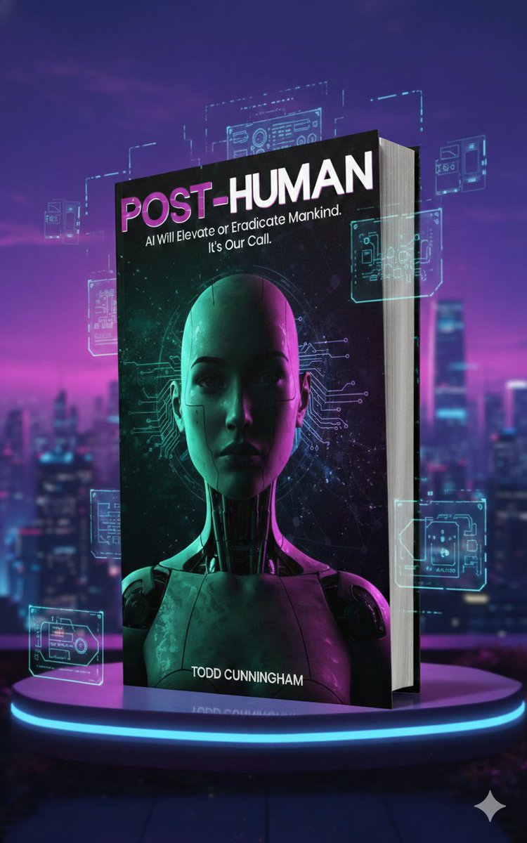 The future is asking hard questions. My latest work, "POST-HUMAN: AI Will Elevate Or Eliminate Mankind. Its Our Call," explores how AI will redefine humanity, for better or for worse. 

amazon.com/Post-Human-Ele…

#FutureofAI
#POST- HUMAN
#ToddCunningham